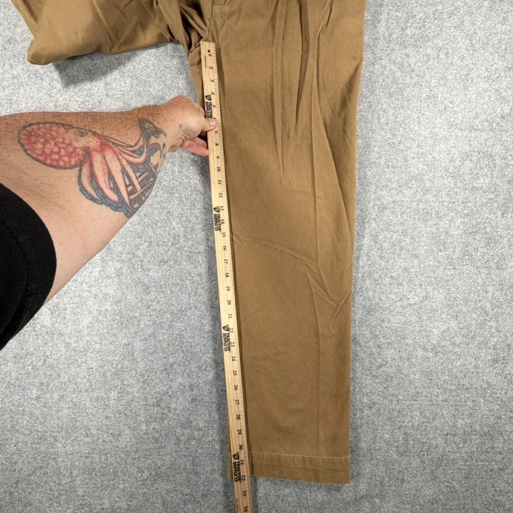Vintage Polo Ralph Lauren Chino Pants Men's 36x32 Brown Ethan Pleated